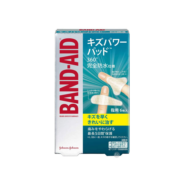 BAND-AID(밴드에이드) 키즈파워패드 손가락용 6매 
