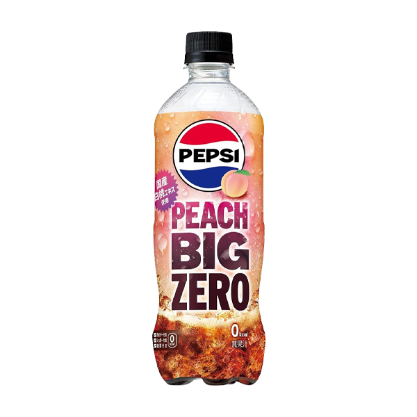 [산토리] 펩시 BIG <生> 제로 콜라_ 피치  600ml x 24개 